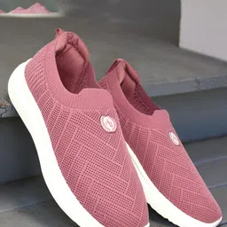 Ajanta Women Woven Design Round Toe Slip-On Sneakers-image-72