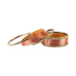 Vidhya Kangan Set Of 16 Gold Plated Bangles image 3
