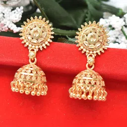 MEIRA JEWELLERY Dome Shaped Jhumkas image 1