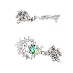 Anouk Silver-Plated Krishna Flute Bansuri Necklace And Earring image 3
