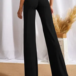 SWADESI STUFF Women Relaxed Regular Fit Mid-Rise Trouser image 4