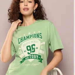 DILLINGER Typography Printed Drop-Shoulder Sleeves Pure Cotton T-shirt-picture-13