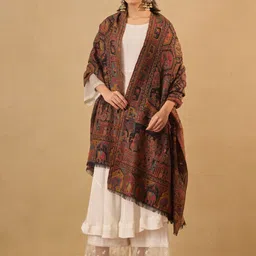Pashmoda Women Tribal Woven Design Shawl-picture-36