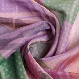 HERE&NOW Floral Art Silk Saree image 5