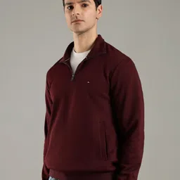 Tommy Hilfiger Men Solid Mock Collar Pullover Sweater image 3