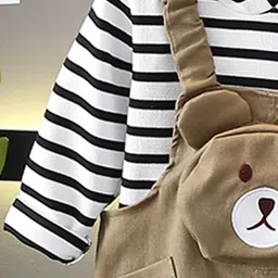 StyleCast x Revolte Infant Boys Cotton Dungaree With T-Shirt image 3