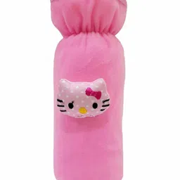 Brandonn Velvet Shearing Soft Bottle Cover With Motif Pink Purple Pack of 2 - Fits up to 250 ml image 2