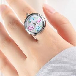 DIVASTRI Women Printed Finger Watch FF-FW-9150-Multi-White-picture-1