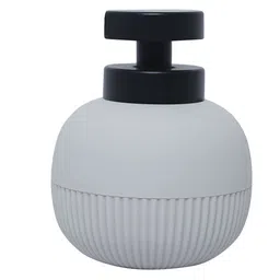 FabSeasons Grey & Black Textured Plastic Soap Dispenser image 4