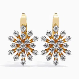 VALANOVA BIS Hallmark 18KT Yellow Gold Diamond Studded Earrings- 5.51 gm-picture-27