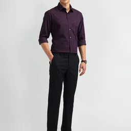 Arrow Men Classic Spread Collar Gingham Checked Cotton Formal Shirt image 2