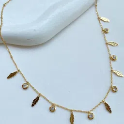 SZN Women Gold-Plated Leaves Necklace-picture-39