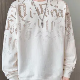 HERE&NOW Men Printed Round Neck Sweatshirt-picture-27