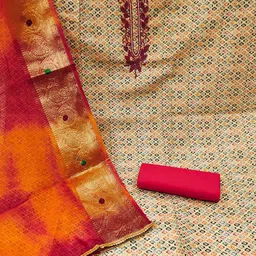 Maroosh Embellished Unstitched Dress Material image 3