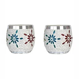 1ST TIME White & Red 2 Pieces Cylindrical Shaped Candle Holders-picture-18