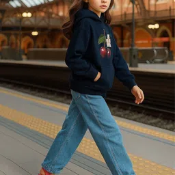 Baawri Girls Hooded Sweatshirt-image-21