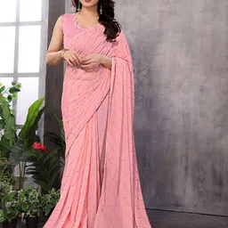 Munir Leheriya Beads and Stones Poly Georgette Saree-picture-11