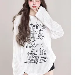 LULU & SKY Graphic Printed Round Neck Regular Fit T-shirt image 4