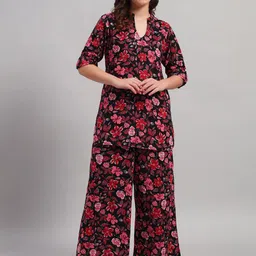 SEPHANI Women Printed Pure Cotton Night suit-image-46