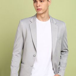 FUBAR Notched Lapel Slim-Fit Single Breasted Blazer-picture-43