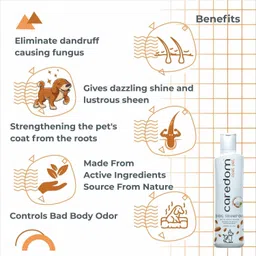 caredom Whitening and Color Enhancing Coat Control Shampoo-Strengthen Natural Intense Coat Colour|Dazzling Shiny Furr Dog Shampoo image 4