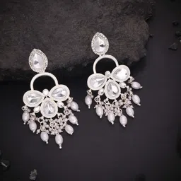 Anouk Diamond Shaped Jhumkas Earrings-picture-34