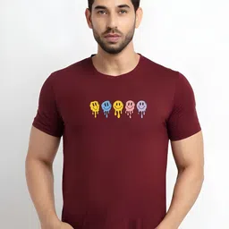KaamBhari Graphic Printed Round Neck Pure Cotton Regular Fit T-shirt image 1
