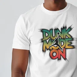 OUTLAWS Men Typography Printed Round Neck Cotton T-shirt image 2