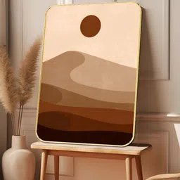 Myntra Elegant Homes Cream-Coloured & Brown 1 Piece Wood Other Wall Paintings image 2