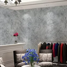 INDIAN ROYALS Grey Textured Self-Adhesive & Durable WallSticker-image-81
