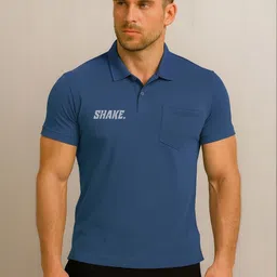 3Colors Men Typography Printed Polo Collar Pockets T-shirt-picture-25