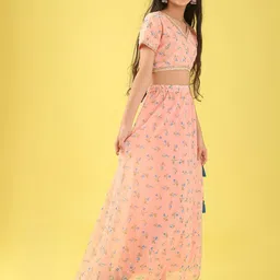 BAESD Girls Thread Work Ready to Wear Lehenga & image 2