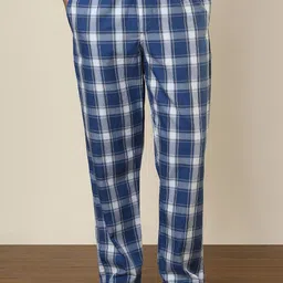 SleepZ by Raymond Checked Pure Cotton Straight-Leg Lounge Pant-picture-15