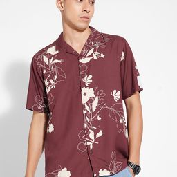 People Floral Printed Spread Collar Relaxed Fit Shirt-picture-7
