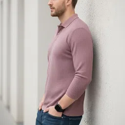 Mast & Harbour Men Polo Collar T-shirt image 2
