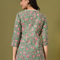 DECKEDUP Printed Indigo Tunic image 4