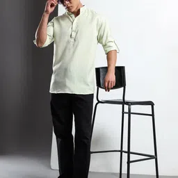 THE BEETEL HOUSE Men Solid Cotton Casual Shirt-image-73