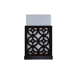 Gojeeva Black & White 2 Pieces Textured Contemporary Wooden Rectangle Shaped Wall Lamp image 5