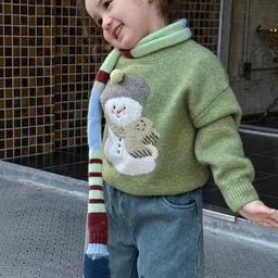 LULU & SKY Girls Printed Pullover with Applique Detail image 4