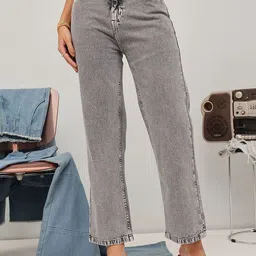 STREET 9 Women Original Straight Fit High-Rise Highly Distressed Heavy Fade Jeans-image-37
