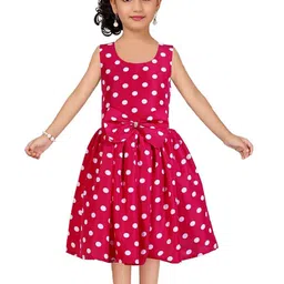 Wow Princess Polka Dot Crepe A-Line Dress-picture-51