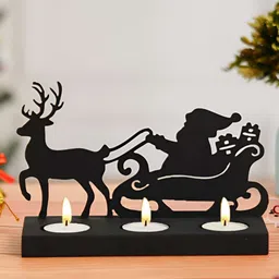 eCraftIndia Black Candle Holder-image-66