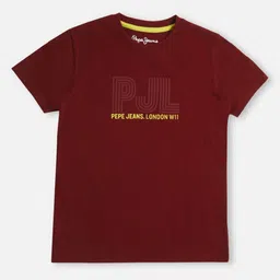 Pepe Jeans Boys Typography Printed Round Neck Cotton T-shirt-picture-40