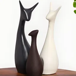 INTERNATIONAL GIFT Animal Showpiece Black Cat Birds & Animals Figurine Showpiece-image-41