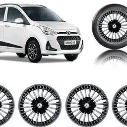 CAR WHEEL CAP/ WHEEL COVER SPIKE "B" DEGINE "SILVER_BLACK_COLOR" 14 INCH Wheel Cover For Hyundai Grand i10, Ritz, Amaze, Figo, Brio, Xcent, Swift, Vista, Indigo, Celerio, Micra, KUV100, Swift Dzire-image-24