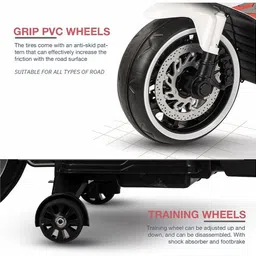 attire Kids Rechargeable 12 V Battery Operated Ride On Bike Electric Bike Bike Battery Operated Ride On image 3