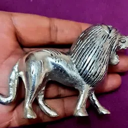 astro Astro-D Silver Lion Figurine for Home Decor, Pooja, Vastu & Gifting Purpose Decorative Showpiece - 2 cm-picture-18