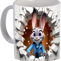 printingworld 3D Bunny Character Coffee | Cute Cartoon Rabbit Ceramic Cup Ceramic Coffee Mug-picture-37