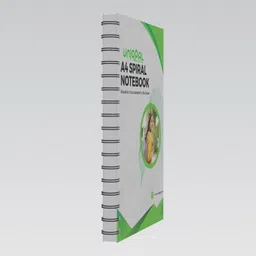 puvi SPIRAL Notebook A4 Notebook UNRULED/PLAIN 200 Pages image 3