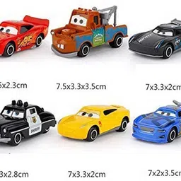 vihu FK_Mini Metal Die Cast Car Set of 6 Toy Vehicle Free Wheel Play Set image 2